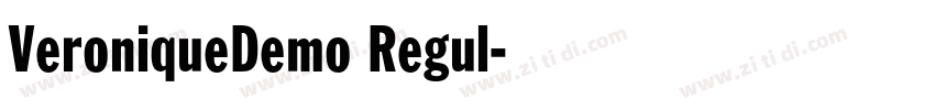 VeroniqueDemo Regul字体转换